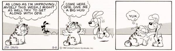 Garfield, strip du 8 septembre 1982