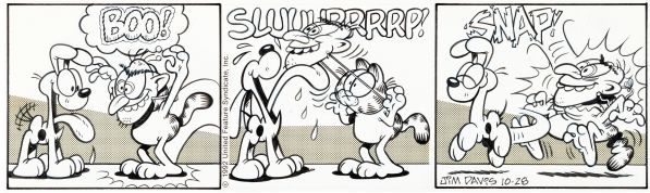 Garfield, Daily strip du 28 octobre 1992