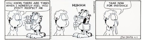 Garfeld Strip du 7 Avril 1999