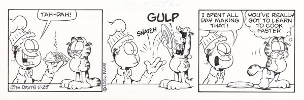 Garfield, strip du 25 Novembre 2006