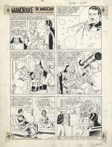 Mandrake the Magician, Sunday du 18 juin 1961