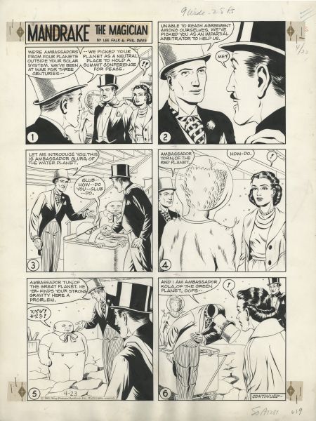 Mandrake the Magician, Planche du 23 avril 1961
