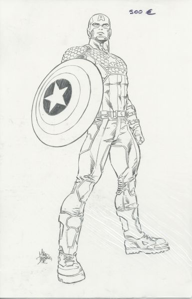 Captain America, Illustration N)1