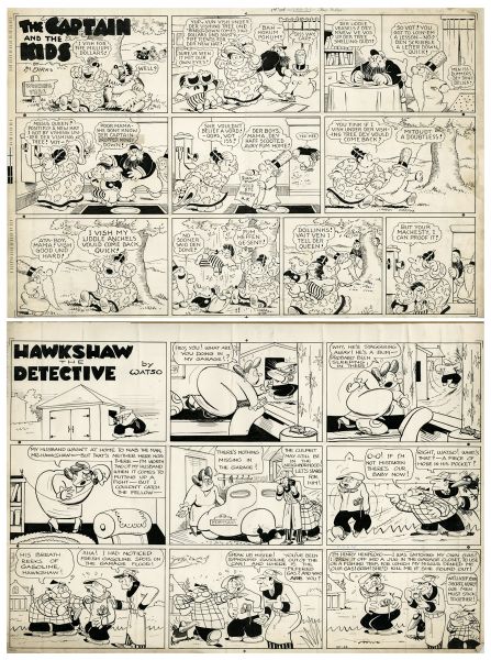 The Captain and the Kids, Sunday and Hackshaw the Detective, du 24 Octobre c.1940