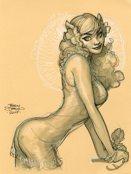 Illustration N&deg;18, Natalia (Blacksad), Hommage &agrave; J.Guarnido, 2014