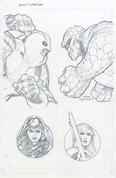 Avengers versus  X-men, Issue 3, Couverture alternative, 2012