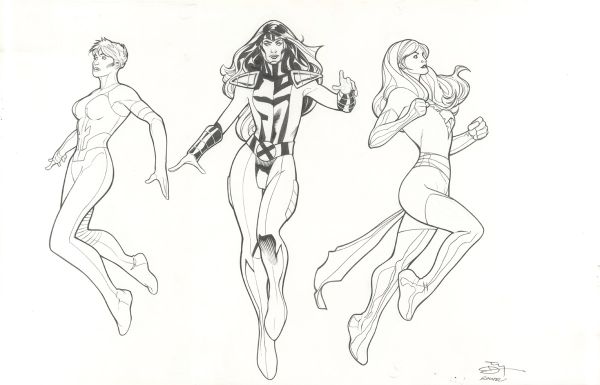 Jean Grey, Mod&egrave;le pour figurine (Mattel)