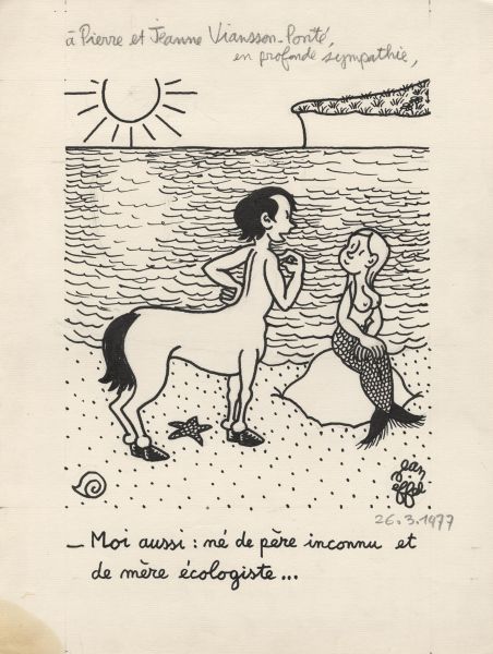 Illustration, Centaure et Sir&egrave;ne