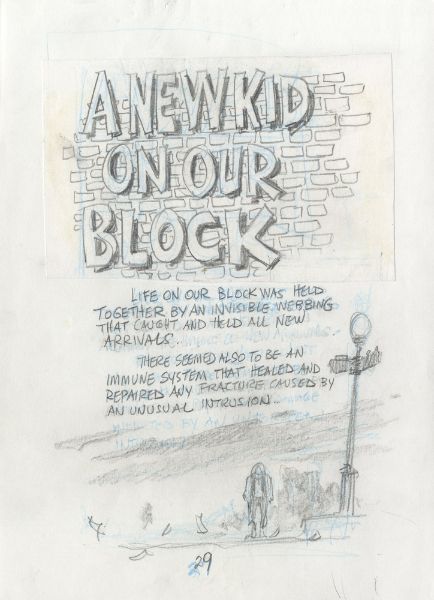 Minor Miracles, A new Kid on the block, page 27, crayonné