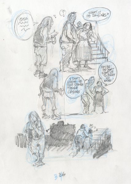 Minor Miracles, A new kid on the block, page 34, crayonné