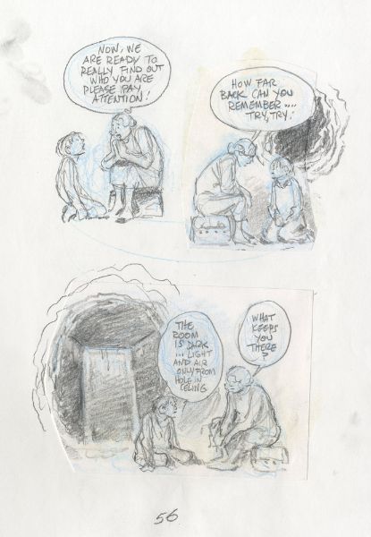 Minor Miracles, A new kid on the block, page 54, crayonné