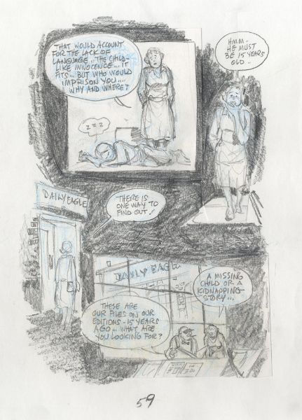 Minor Miracles, A new kid on the block, page 57, crayonné