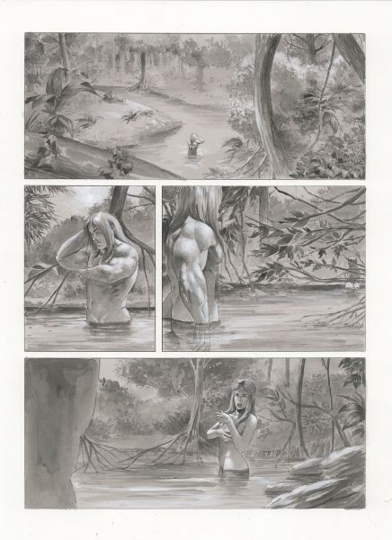 Achille, tome 3, planche 12 noir et blanc