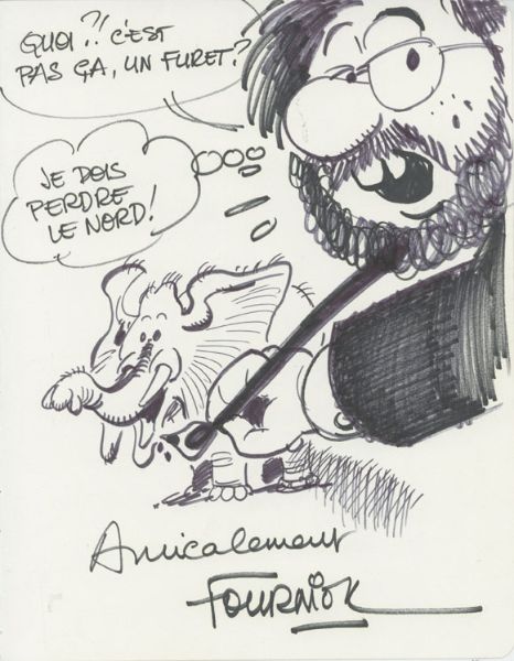 D&eacute;dicace avec autoportrait, non dat&eacute;