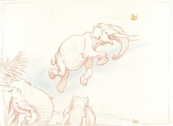 L'&eacute;l&eacute;phant volant