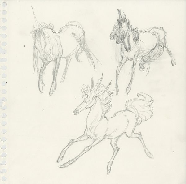 Little Nemo, Etude de personnage, Licorne