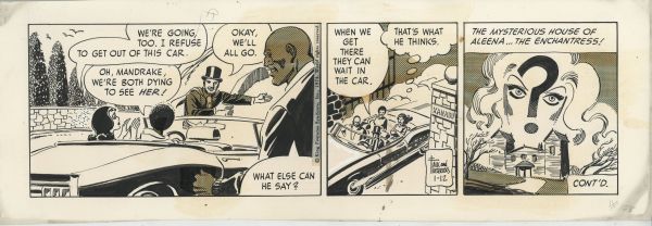 Mandrake The Magician Strip du 12 JAN 1974