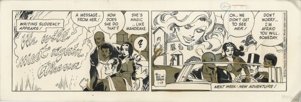 Mandrake The Magician Strip du 19 JAN 1974