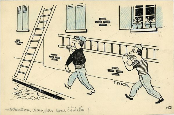 Pas sous l'&eacute;chelle