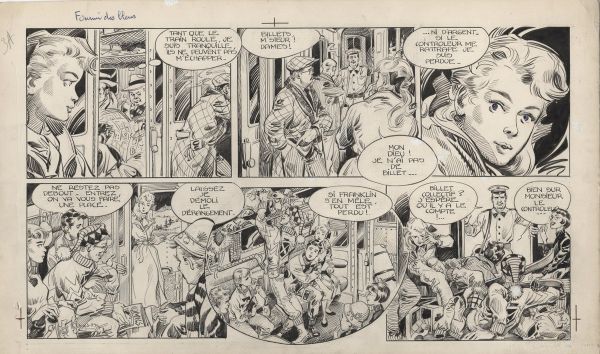 Line, Tome 1, Line et les timbres volants, Demi-planche 03 A