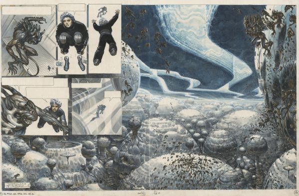 La caste des M&eacute;ta-Barons, Tome 3 "Aghnar le bisa&iuml;eul", Planches 42 & 43