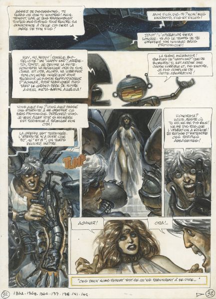 La caste des M&eacute;ta-Barons, Tome 4 "Oda la bisa&iuml;eule", Planche 32