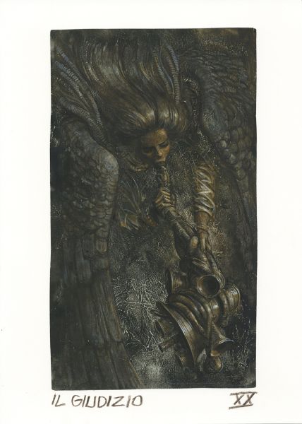Illustration, "Il Giudizio", Tarot: The Judgement