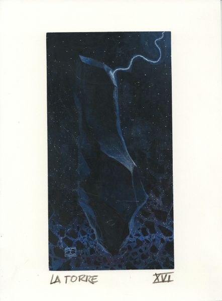 Illustration, "La Torre", Tarot: The Tower