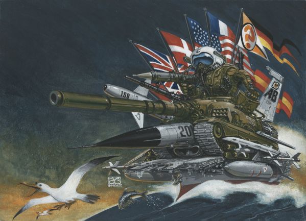 War of Tanks, Double Cover Illustration