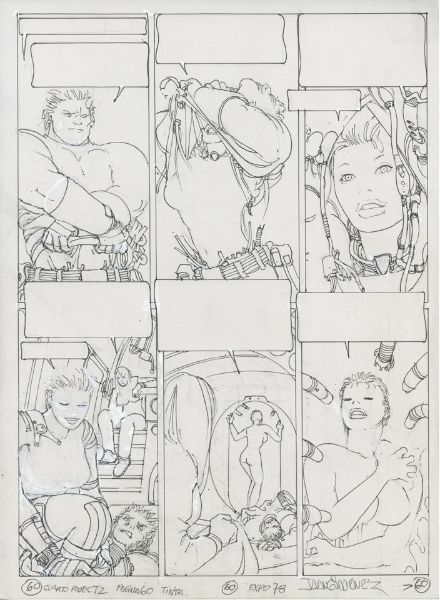 Le quatri&egrave;me pouvoir, Tome 2 "Meurtres sur Antiplona", Encrage de la planche 60