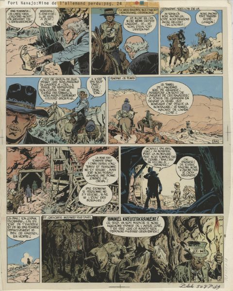 Blueberry, Tome 11 "La Mine de l'Allemand perdu", bleu de la planche 24