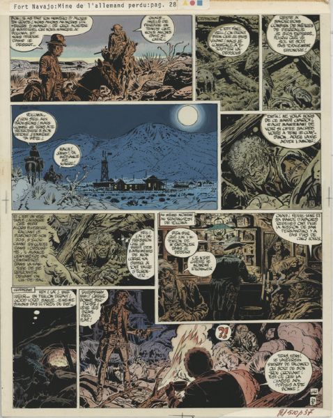 Blueberry, Tome 11 "La Mine de l'Allemand perdu", bleu de la planche 28