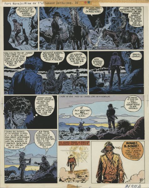Blueberry, Tome 11 "La Mine de l'Allemand perdu", bleu de la planche 30