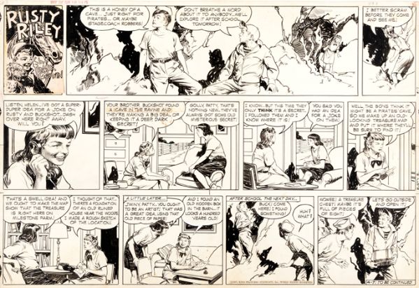 Rusty Riley, Sunday page du 07 avril 1957