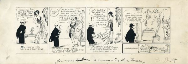 Daily strip, You never know a woman, 4 janvier 1929