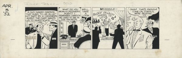 Dick Tracy, Strip du 3 avril 1952
