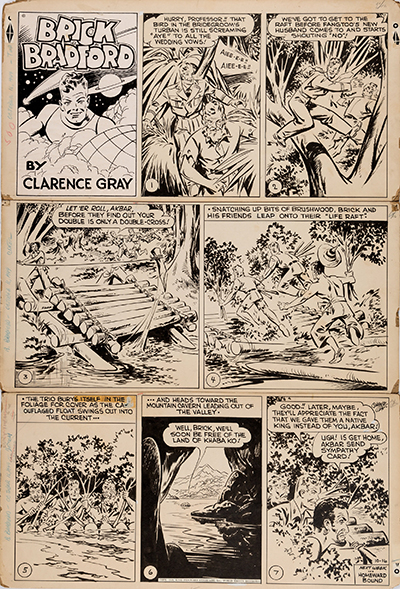 Brick Bradford, Sunday page du 16 Octobre 1949