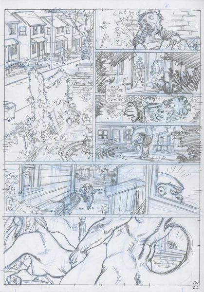 Blacksad Tome 2, Crayonn&eacute; Planche 20, 2003