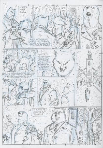 Blacksad Tome 2, Crayonn&eacute; Planche 24, 2003