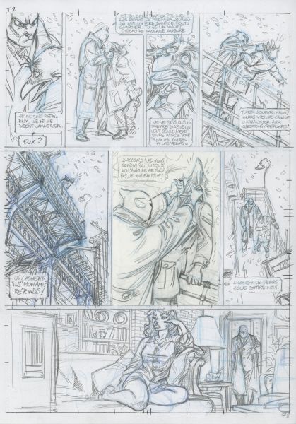 Blacksad Tome 2, Crayonn&eacute; Planche 28, 2003