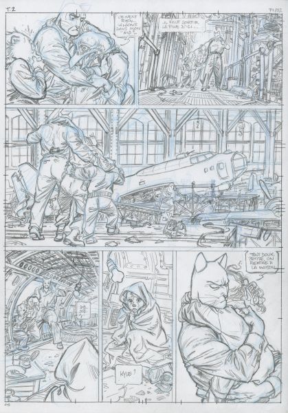Blacksad Tome 2, Crayonn&eacute; Planche 41, 2003