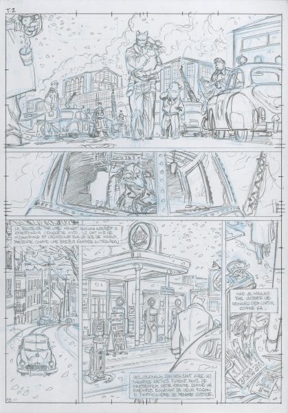 Blacksad Tome 2, Crayonn&eacute; Planche 43, 2003