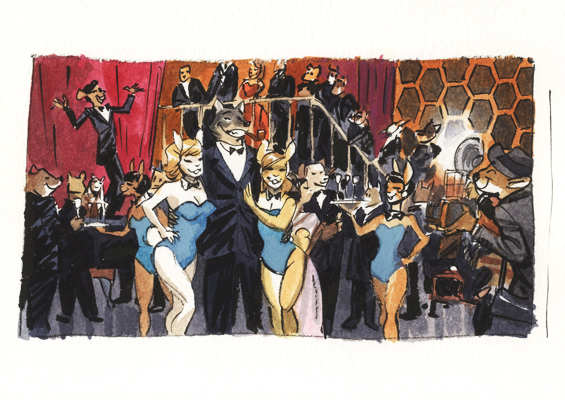 Blacksad, Tome 6 : Alors, tout tombe &bull; Premi&egrave;re partie, Recherche de case, case n&deg;2 planche 43