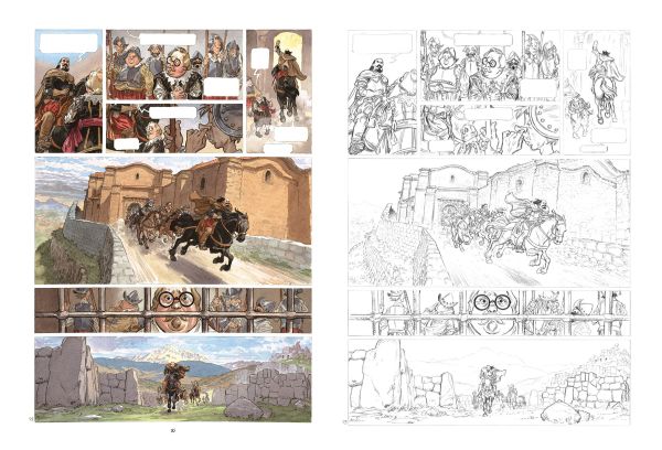 Les Indes Fourbes, mise en couleur de la planche 73