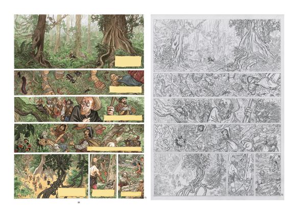 Les Indes Fourbes, mise en couleur de la planche 76