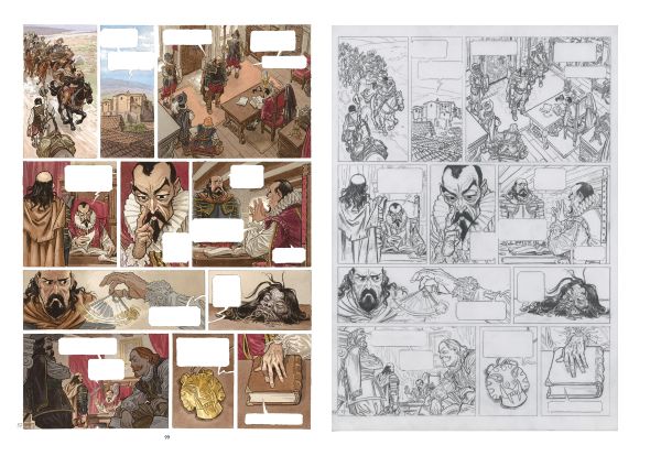 Les Indes Fourbes, mise en couleur de la planche 87