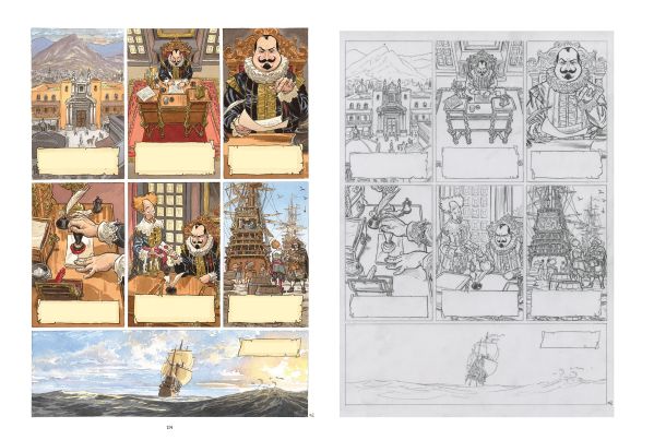 Les Indes Fourbes, mise en couleur de la planche 102