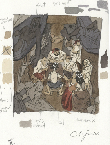 Les Indes Fourbes, recherche couleurs