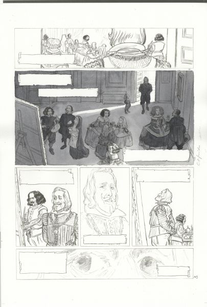 Les Indes Fourbes, recherche tonale et couleur pour la planche 143 deuxi&egrave;me version