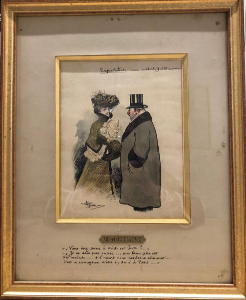 "Expectative", dessin paru dans "Le Fran&ccedil;ais", 17 d&eacute;cembre 1901